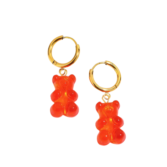 Red Gummy Bear Earrings